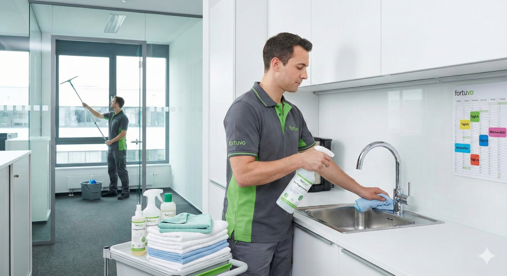 Fensterreinigung-Unterhaltsreinigung für Büros